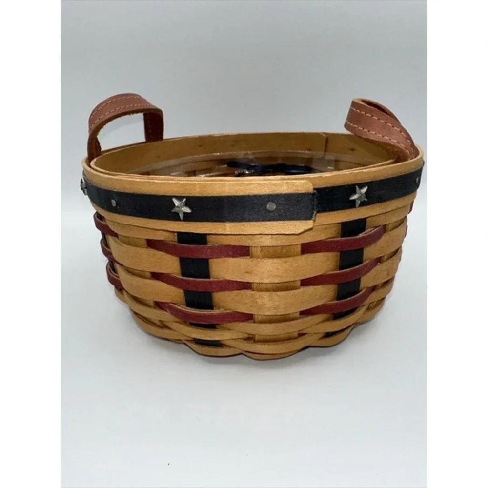 Longaberger 2004 Proudly‎ USA Little Star Basket Patriotic Shield Protector